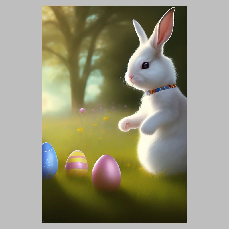 Easter Bunny with Easter Eggs