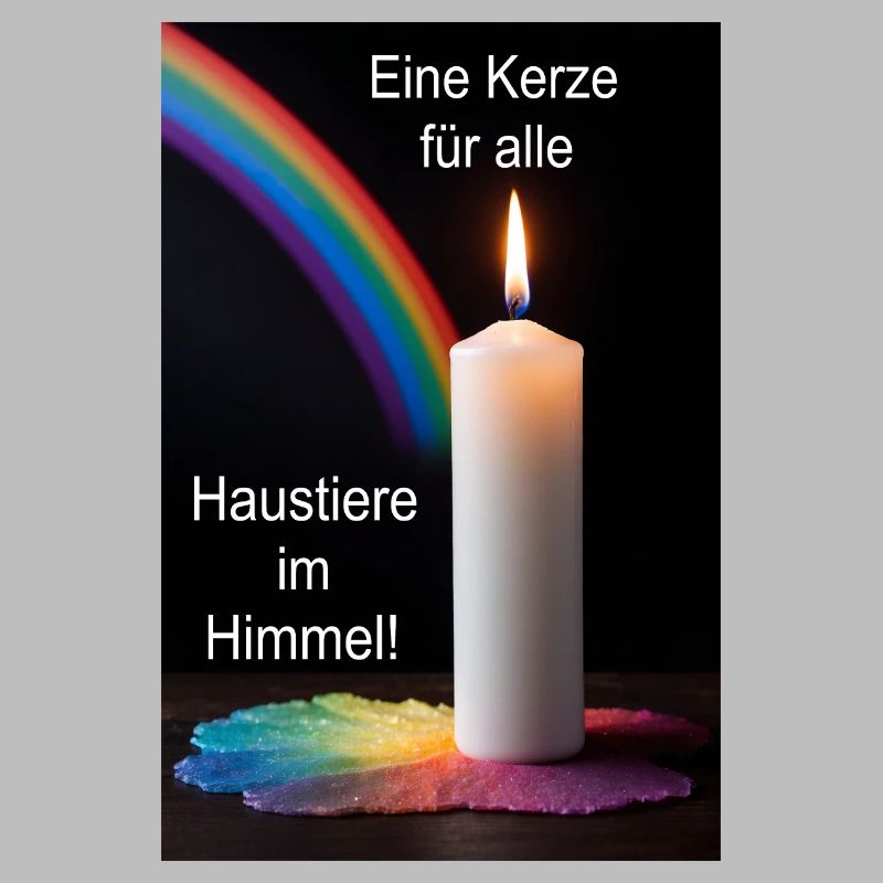 A candle for all pets in heaven