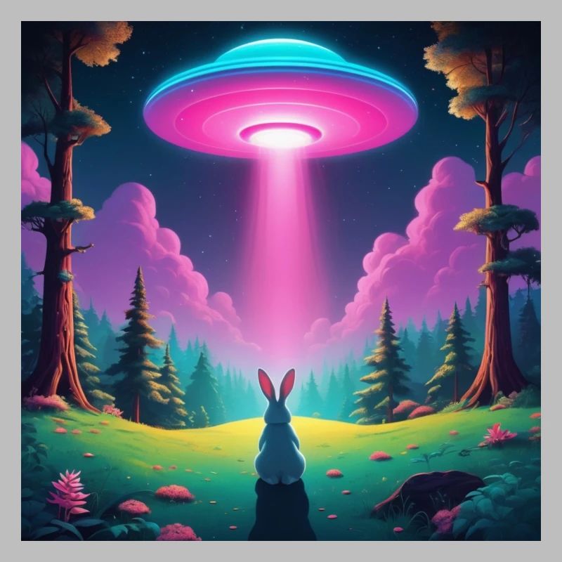 UFO with rabbit