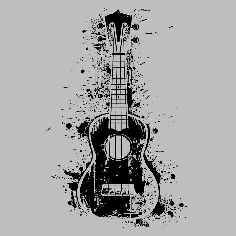 Ukulele Farbklecks