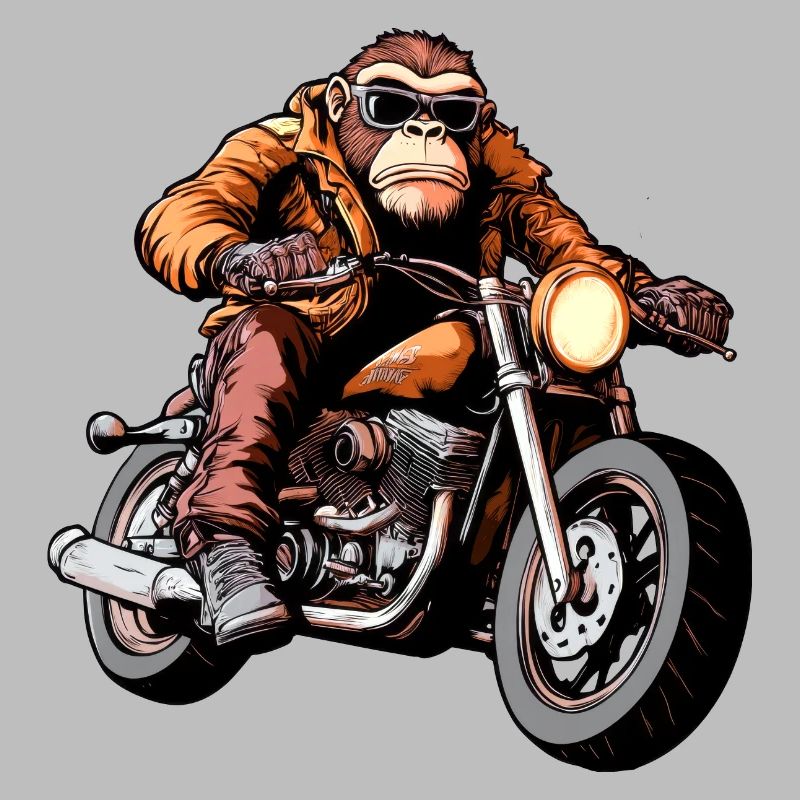 Monkey Motorcyclist / Motorcycle Monkey