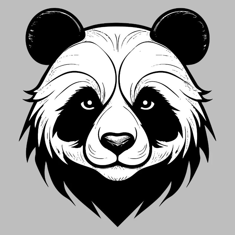 Conception élégante du masque de panda