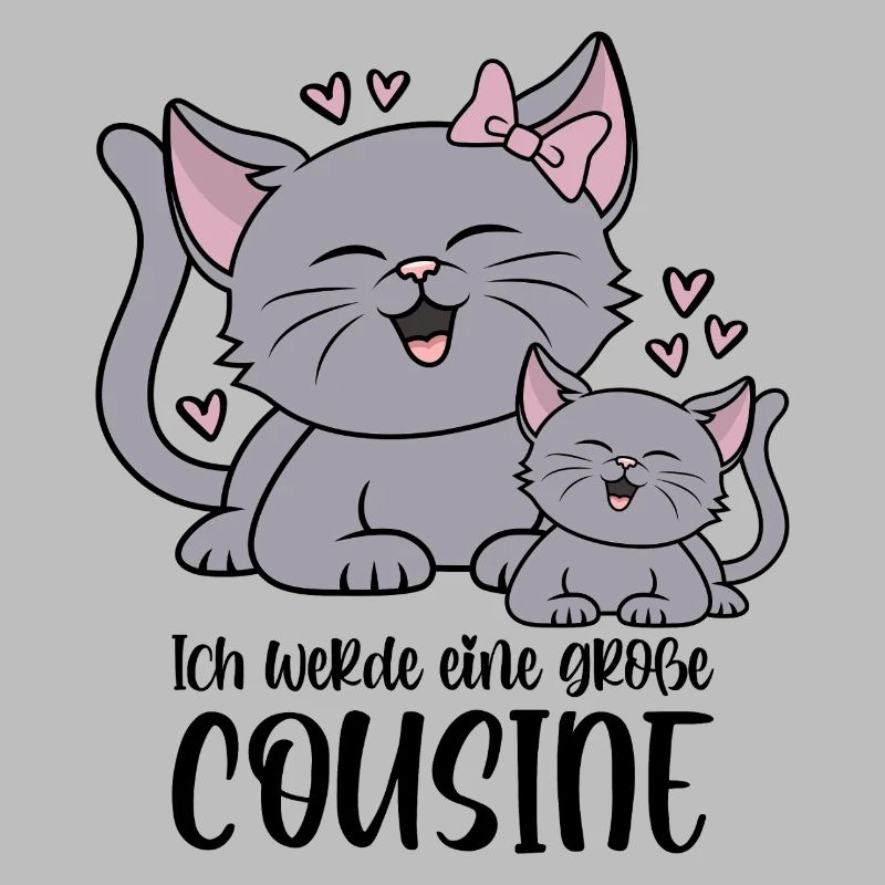 Ich werde eine große Cousine - Katze Katzen Kinder