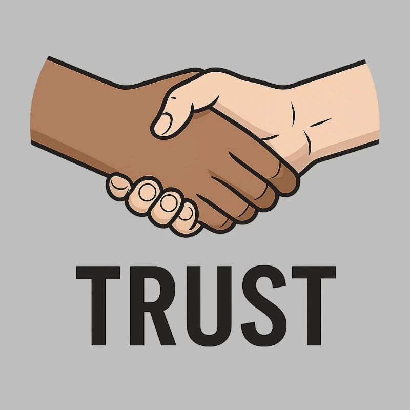 Conception du symbole de poignée de main équitable