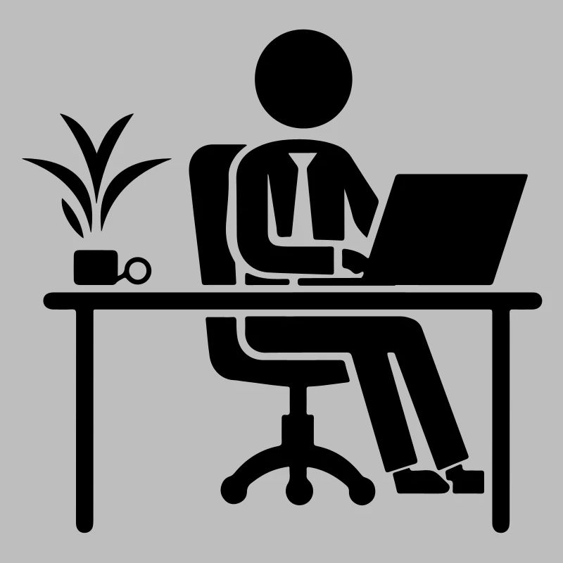 Worker Computer Job Desk