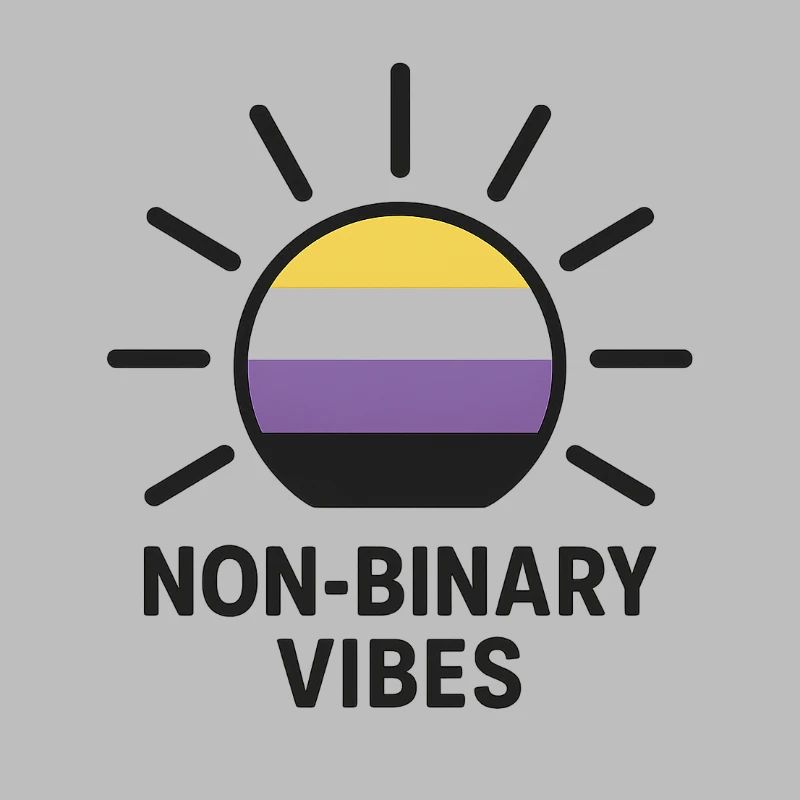 Non-Binary Vibes Sonnenlogo