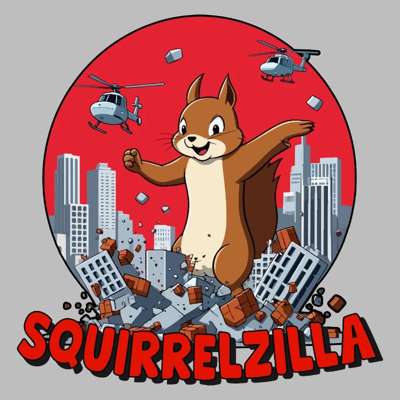 Squirrelzilla: Bustling Urban Destruction