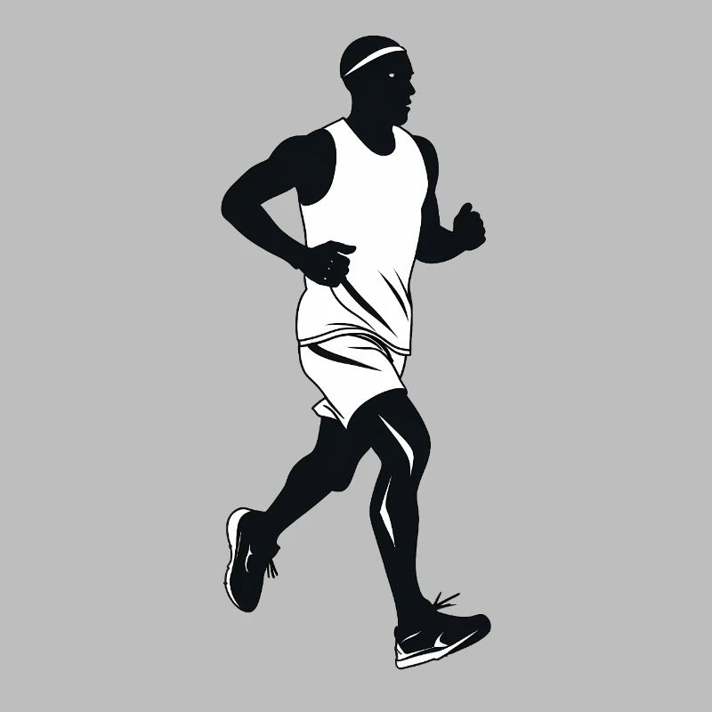 Runner - Cool Silhouette Logo