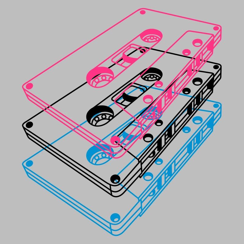 Cassette 3D – Retro Mixtape Vintage Perspective