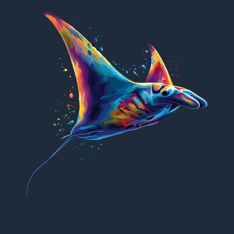 Manta Ray, Devil Ray, Stingray, Diver