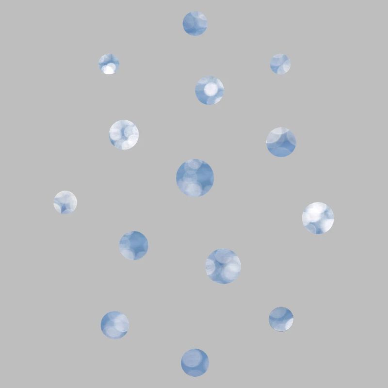 Blue Bokeh Light Points Pattern