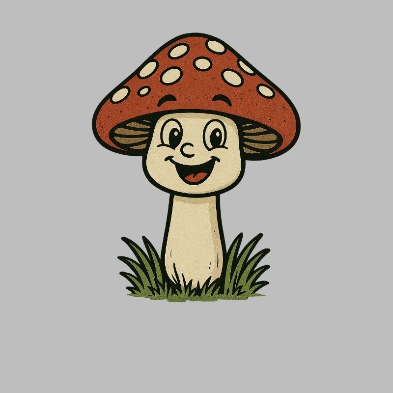 Funny Toadstool Cartoon
