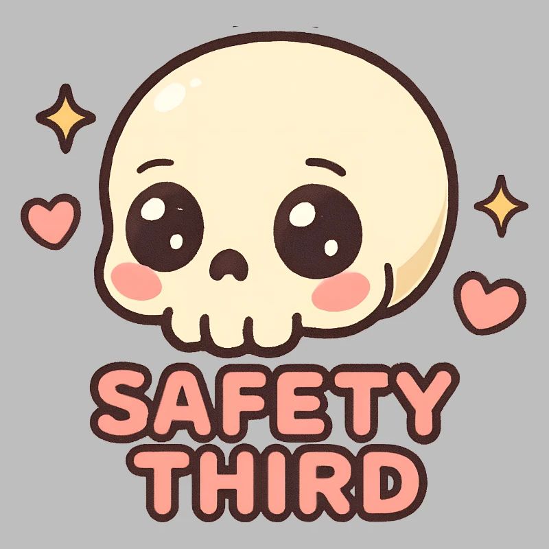 Safety Third Skull Funny Safety Third