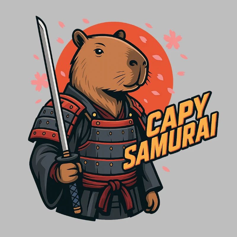 Capy Samurai – Guerrier Zen Capybara 🐾