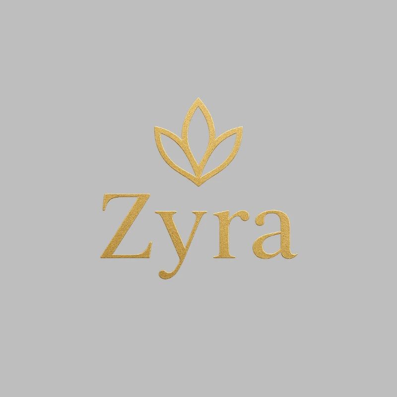 Zyra Gold Leaf Logo
