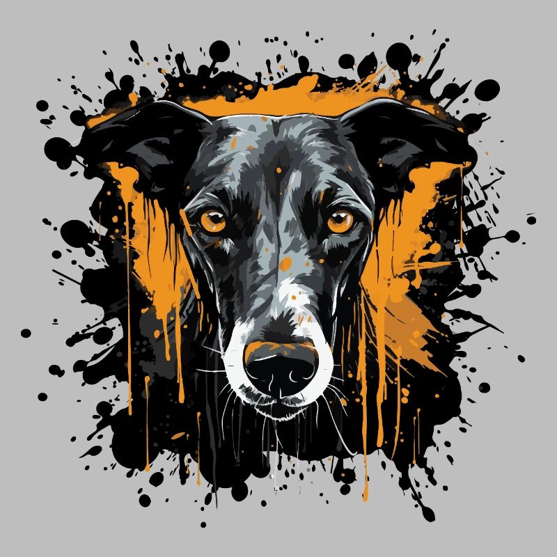 Dog Portrait Splash Art