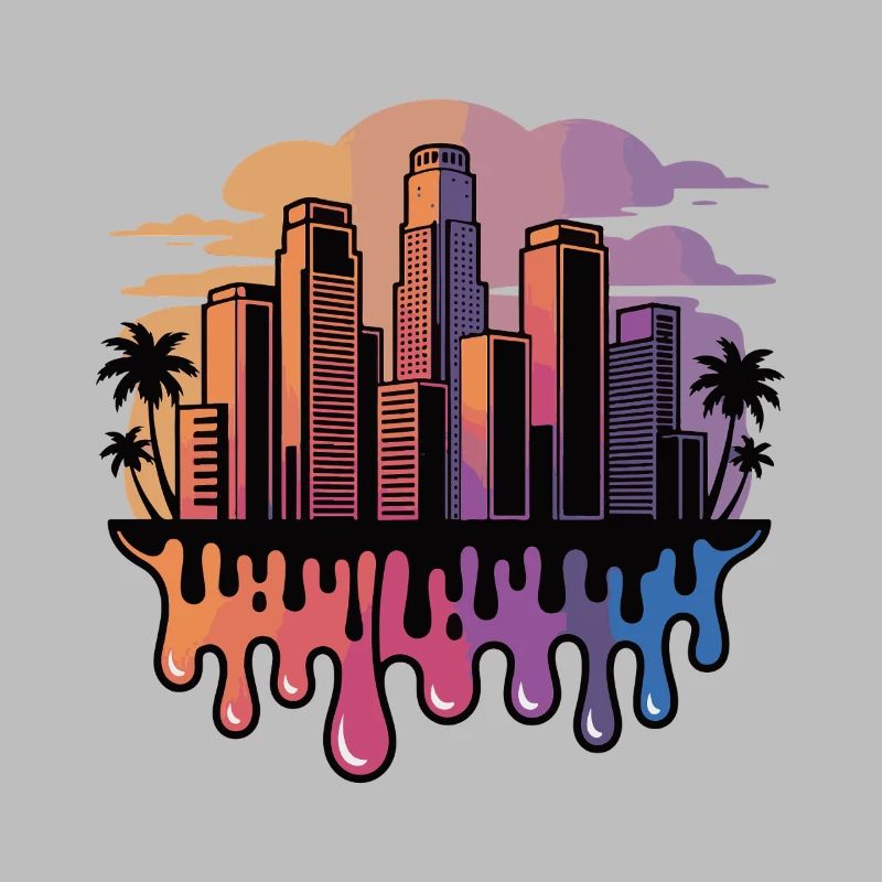 Gradient Skyline Drops