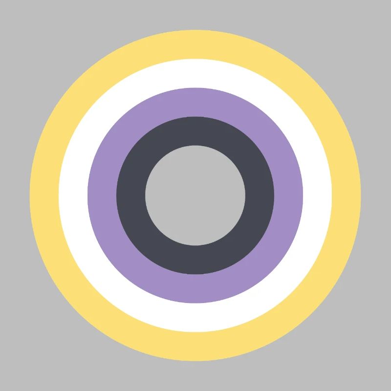 Concentric Ring Palette LGBTQ Non Binary