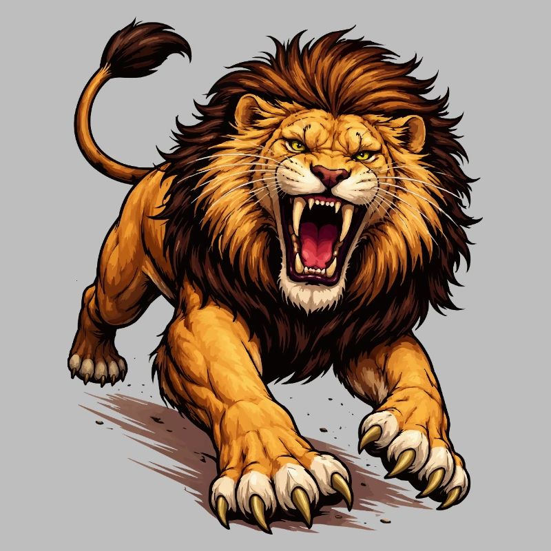 Fierce Lion Comic
