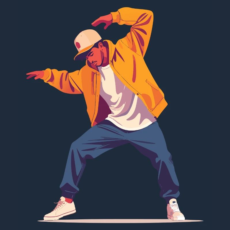 Breakdance Pose Dancer Person Style Dancing Motif