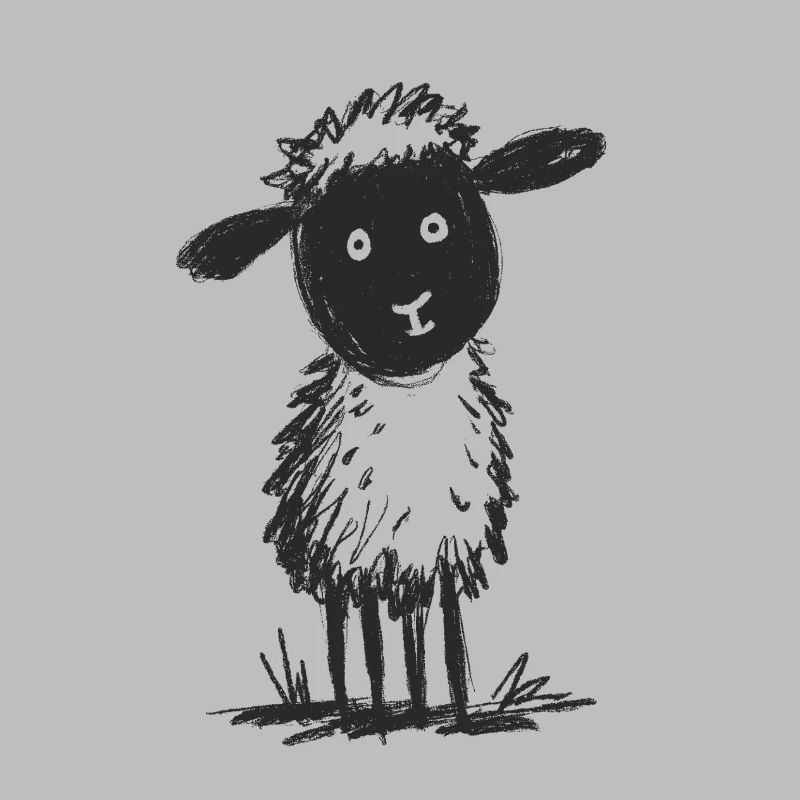 Fluffiges Doodle Schaf