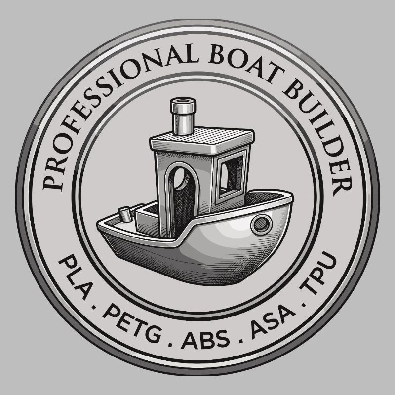 Constructeur professionnel de bateaux – Emblème d’impression 3D