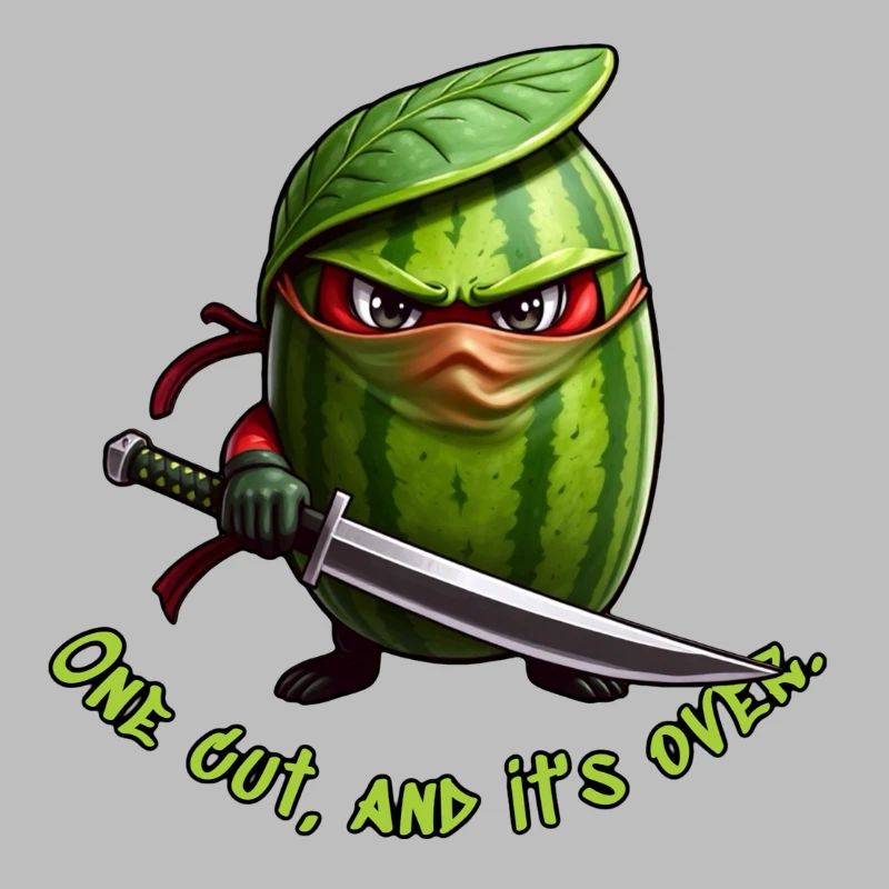 Ninja pastèque avec l’épée