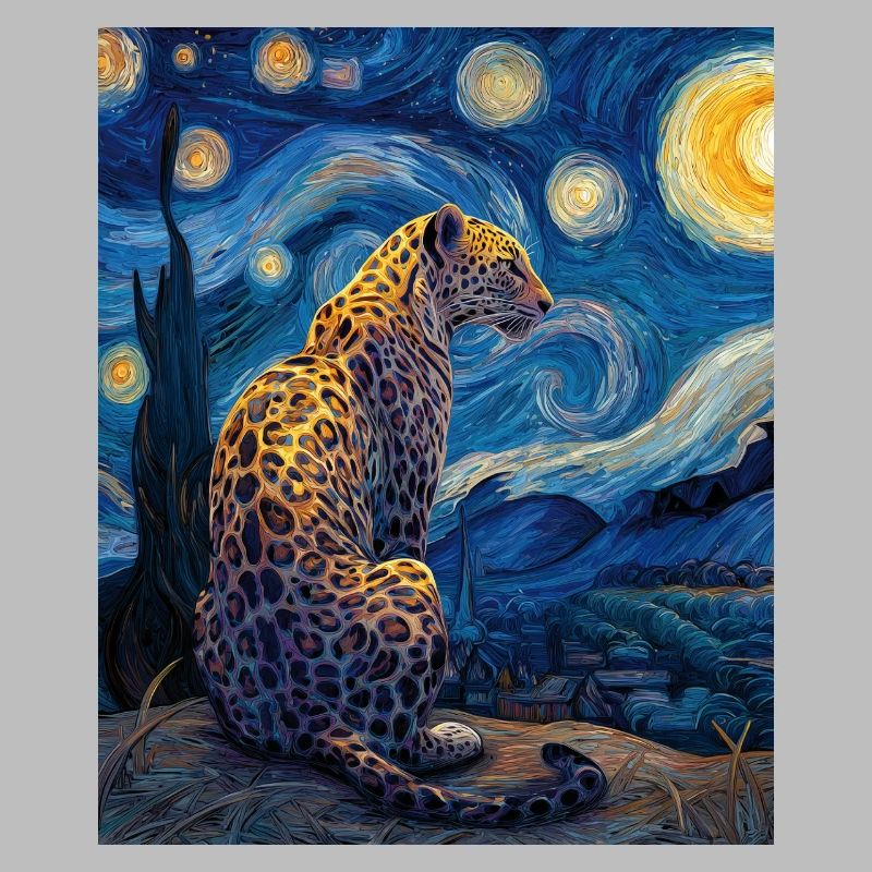 Leopard Van Gogh