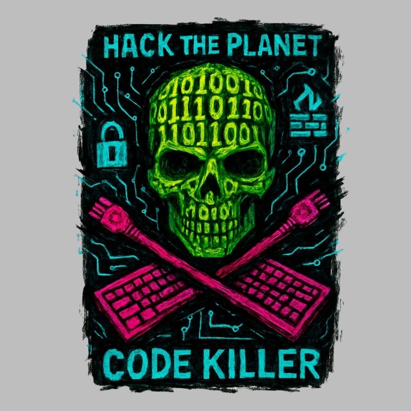 Hack the Planet Code Killer – Cybersicherheit