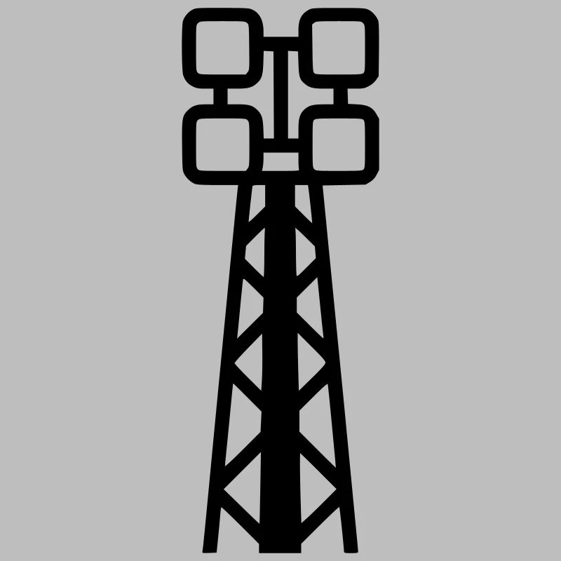 Floodlight Stadium Mast Soccer Vector