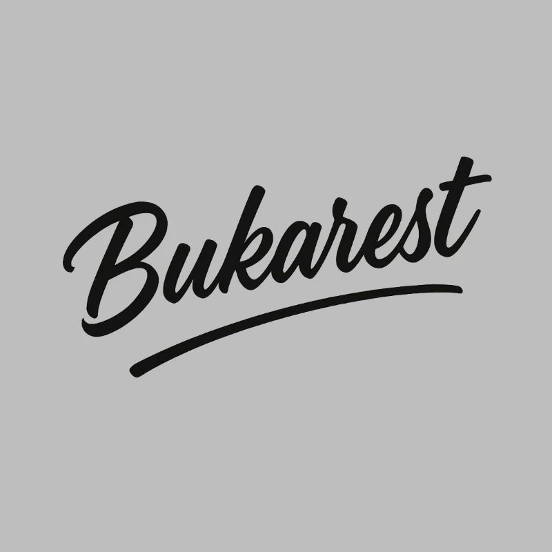 Bukarest Script Vintage Logo