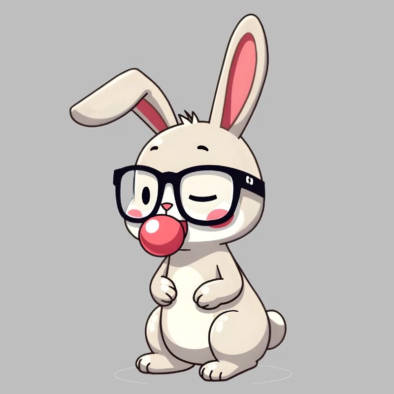 Rabbit chewing gum
