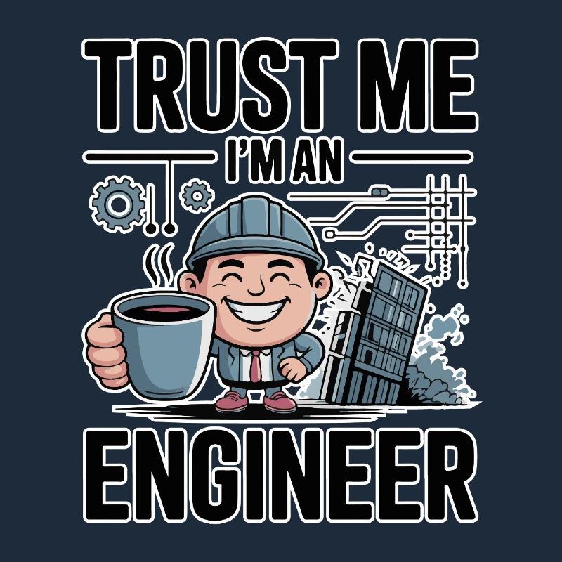 Trust Me I'm an Engineer - for dark background