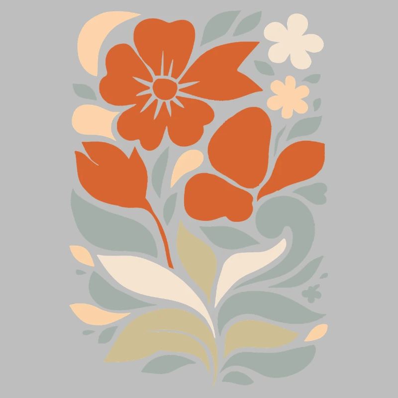 Abstract Floral Pattern Illustration