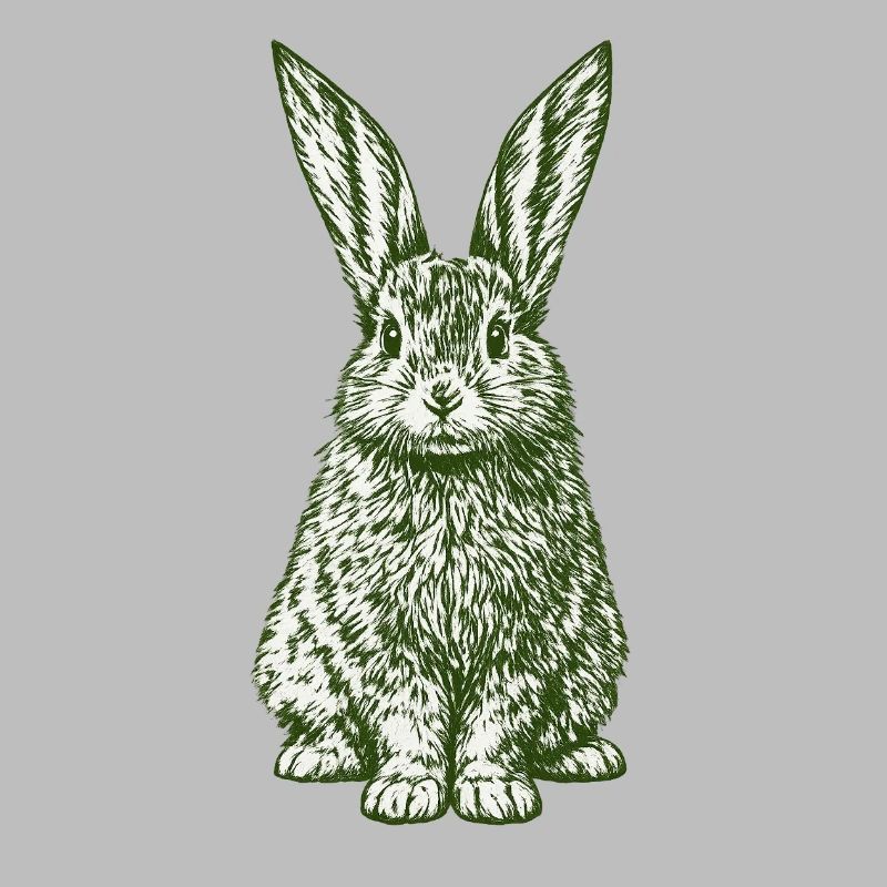 Green Bunny Easter Bunny Vintage
