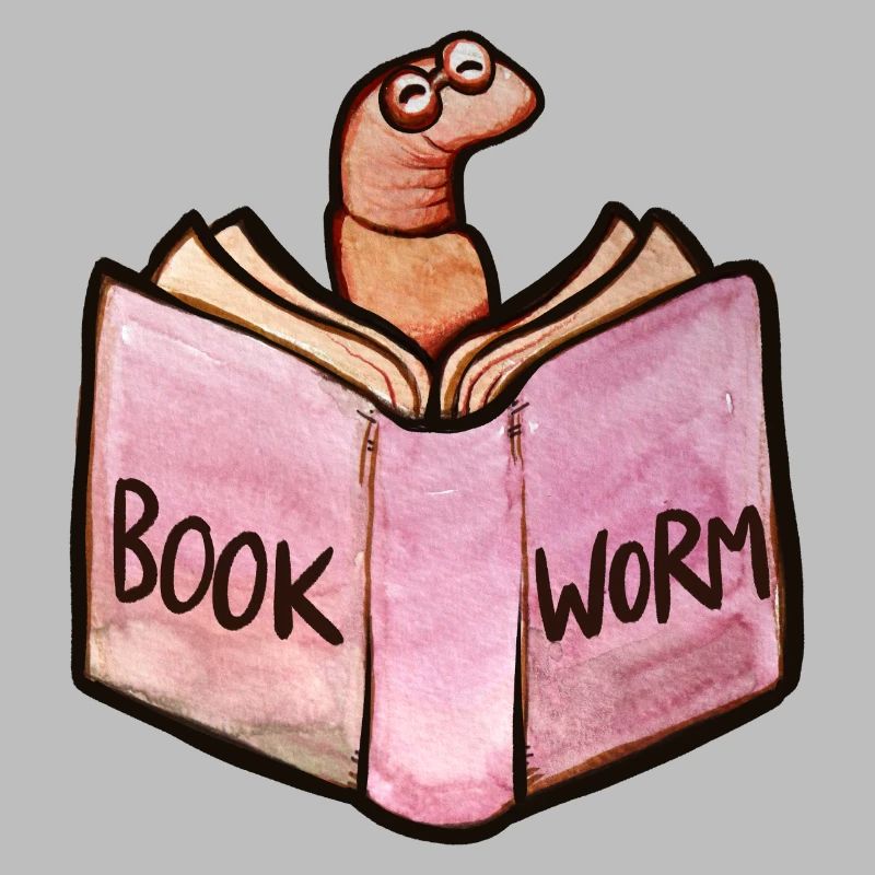 Bookworm Reader: Pink Open Book