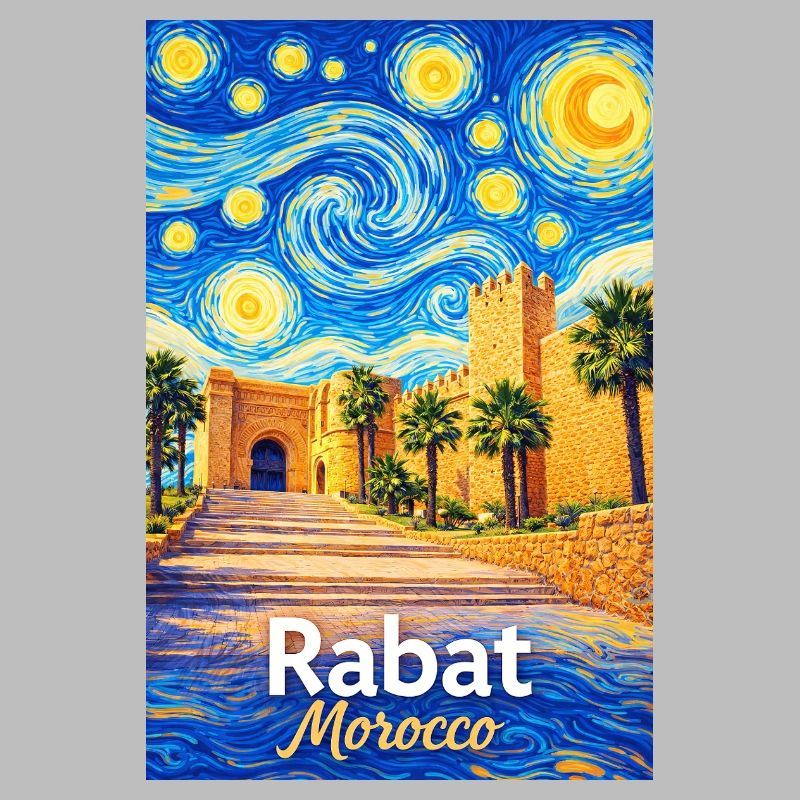 Rabat Morocco Starry Night