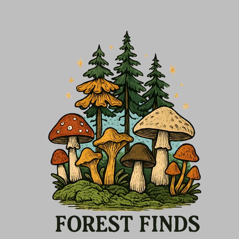 Découverte de champignons dans la forêt