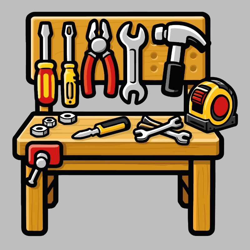 DIY workshop workbench