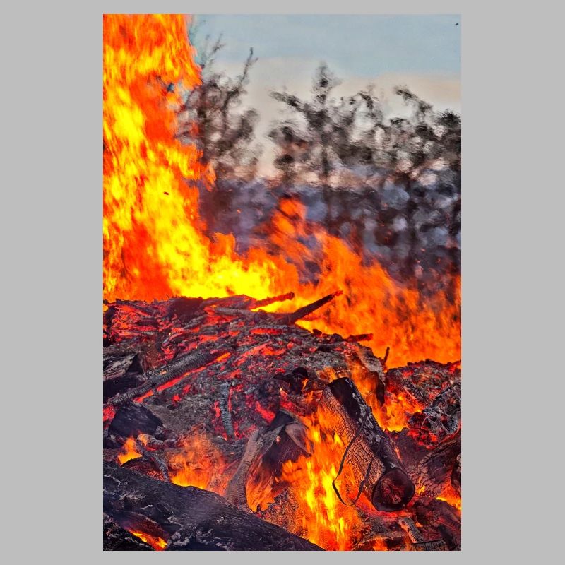 Fire & Flame Easter Fire Poster