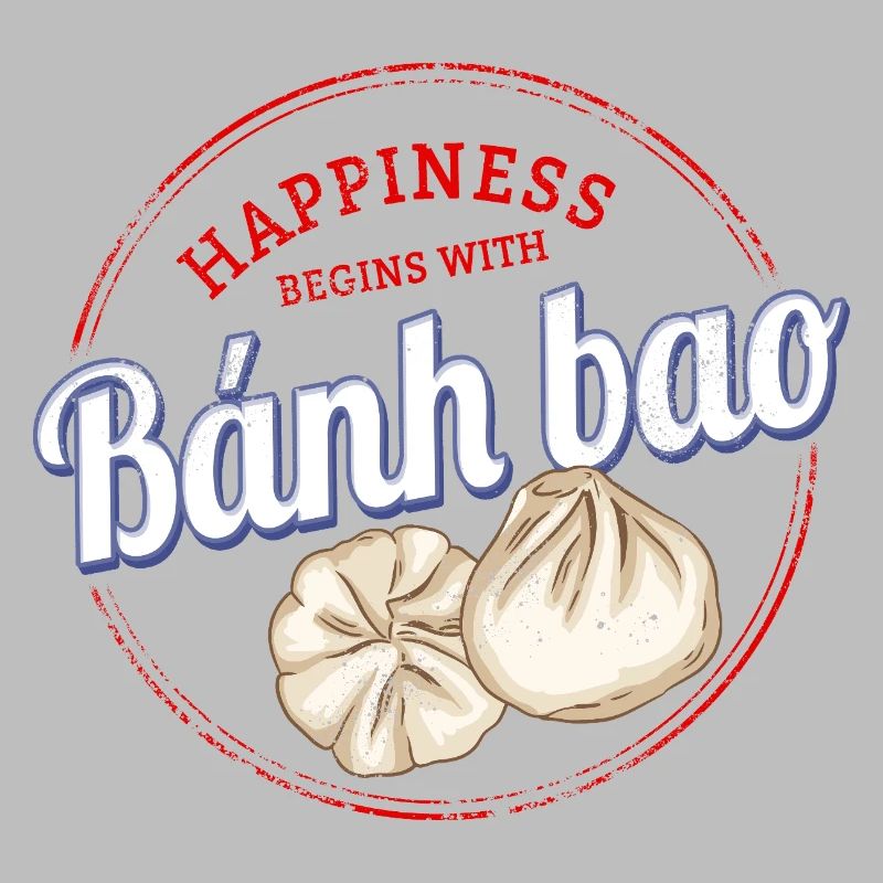 Bánh Bao Dumpling oder Baozi Vintage Teigtasche