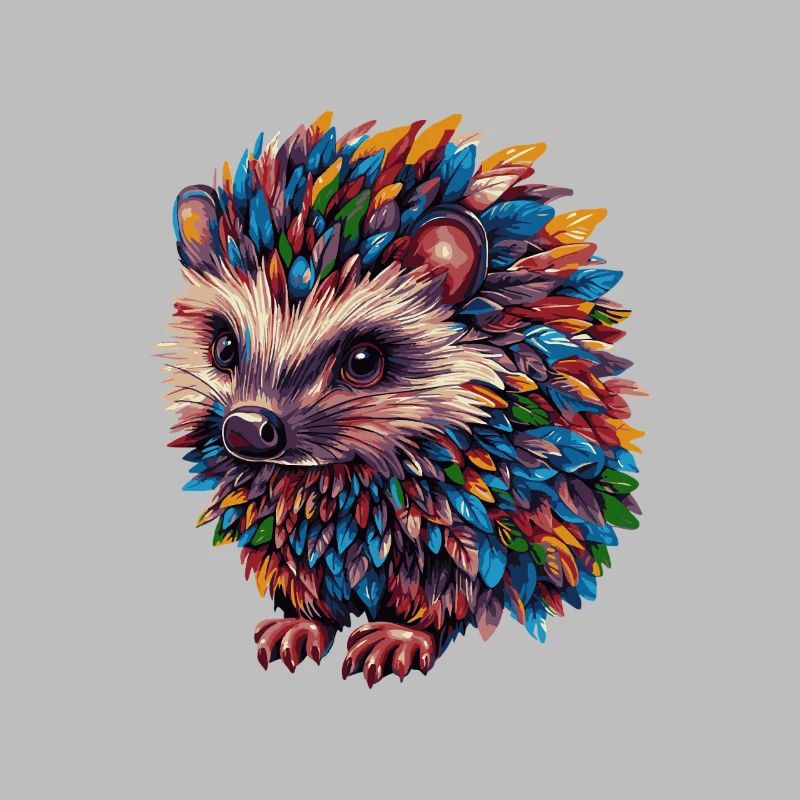 hérisson coloré