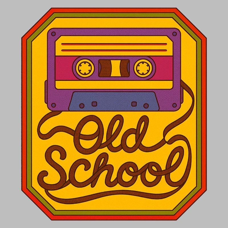 Old School Cassette Retro Patch