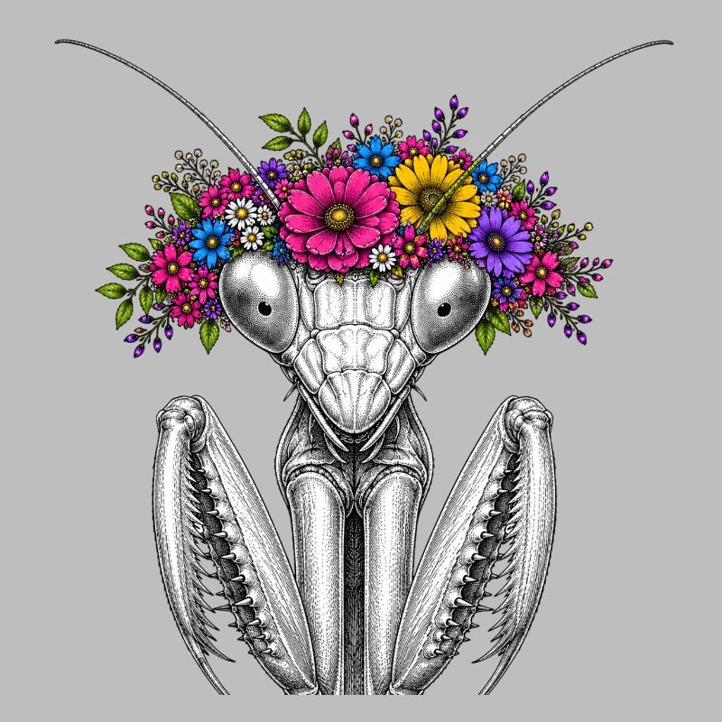 Couronne de fleurs Mantispin