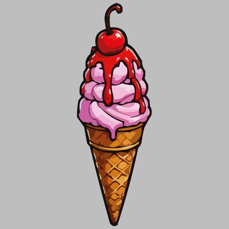Kirsche Erdbeere Eiscreme