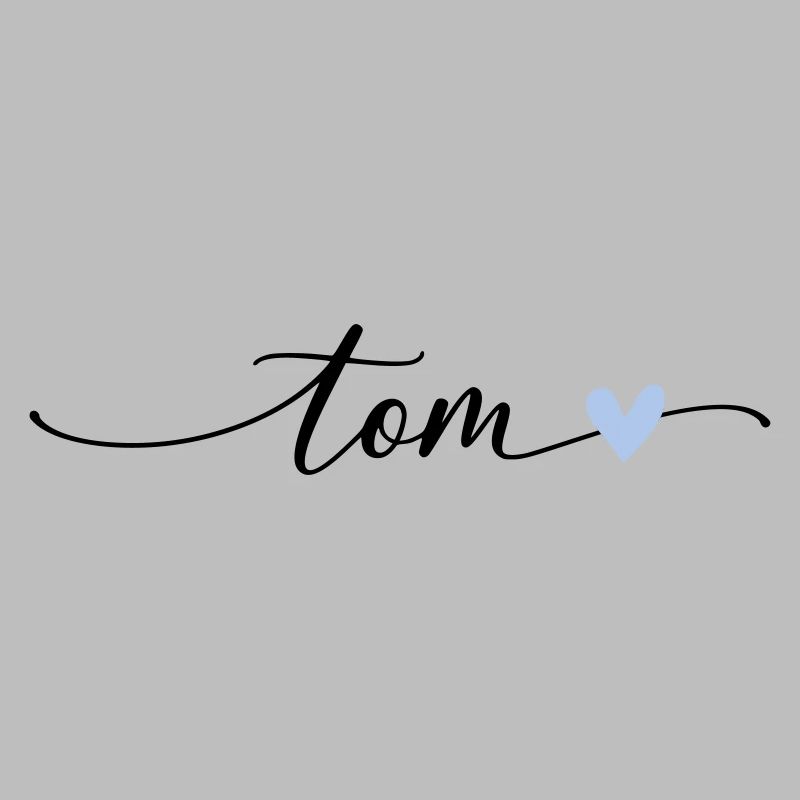 Tom Name Calligraphy Font
