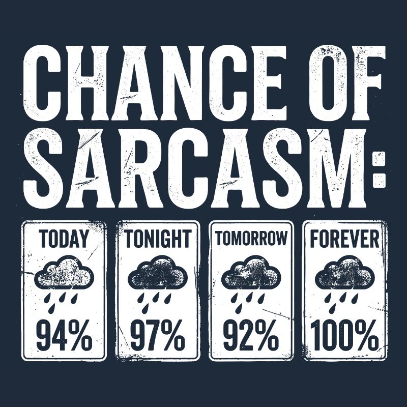 Affichage météo de probabilité sarcasme