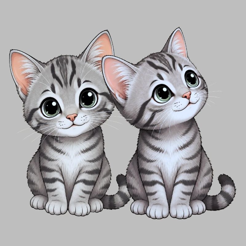 Frères et sœurs chatons
