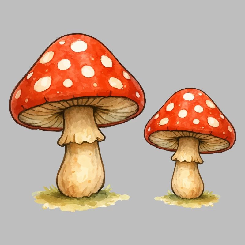 Red Toadstool Duo