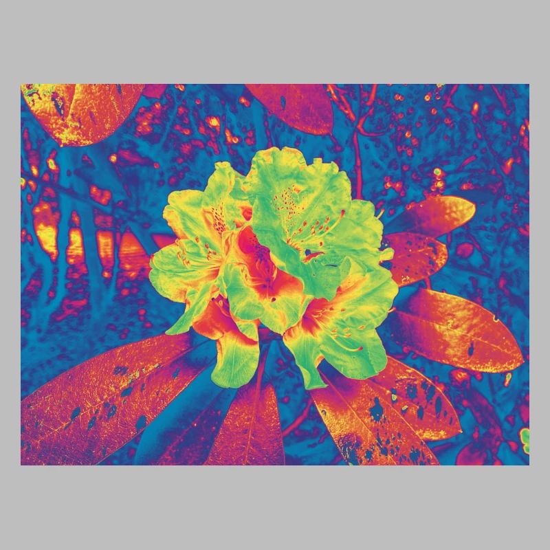 Neon Bloom Psychedelische Blume